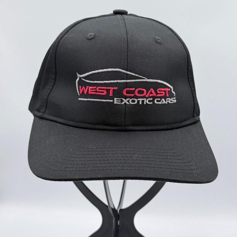 Port Authority West Coast Exotic Cars Black Snapback Hat Baseball Cap Logo